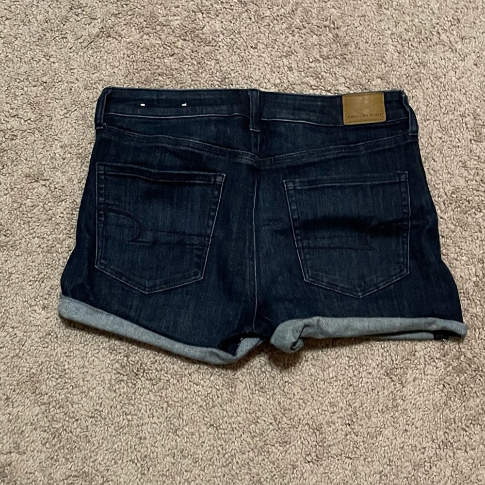 American Eagle Super High-Rise Shortie Jean Shorts - Picture 2 of 5